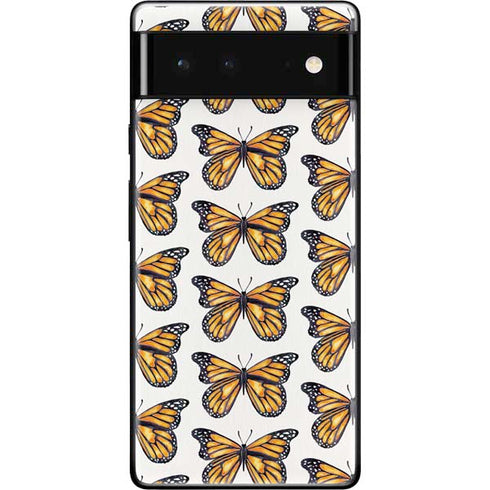Cat Coq Monarch Butterflies Google Pixel 6 Skin